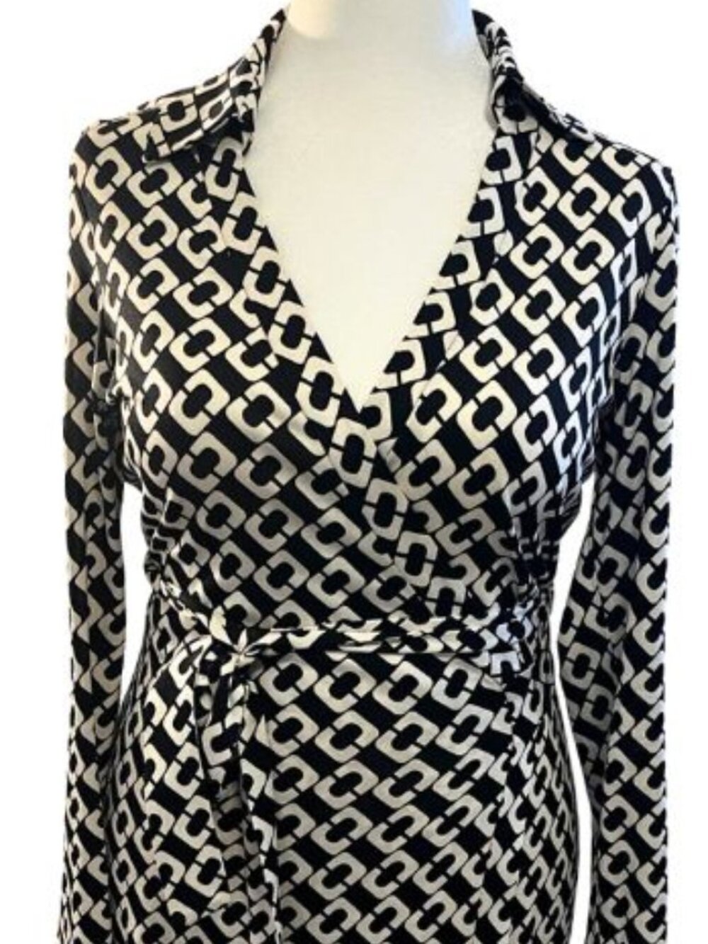 Diane von Furstenberg Jeanne Silk Jersey Wrap Dress, Size 12